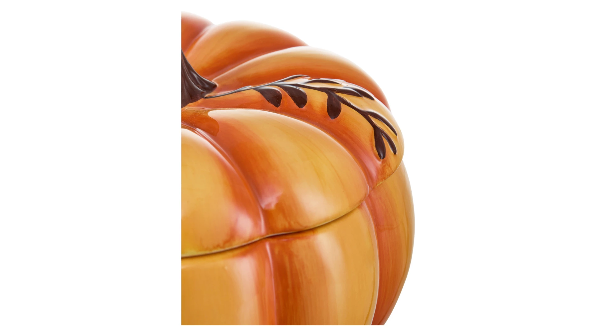 Блюдо с крышкой Decor de table Родная природа Тыковка 20,26х20,26х14,87 см, керамика