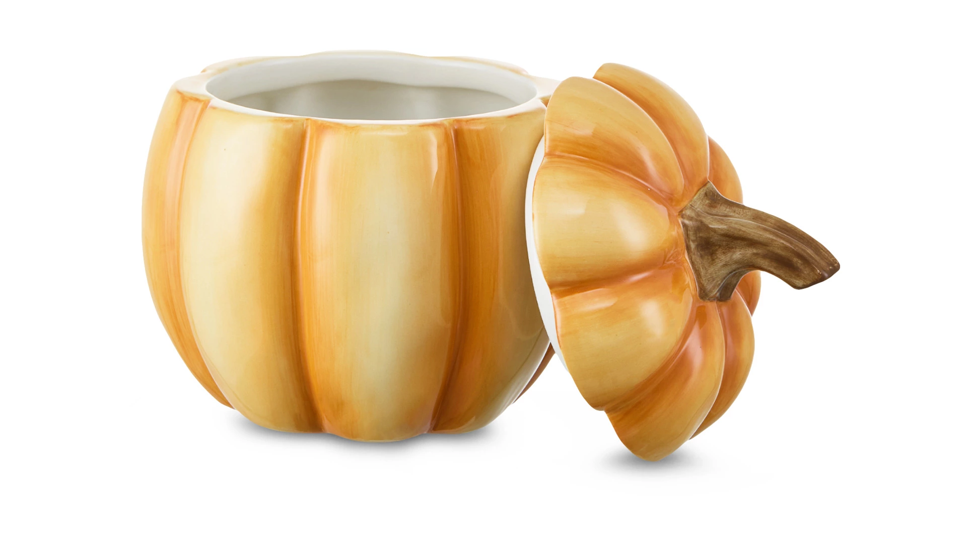 Банка для хранения Decor de table Родная природа Тыковка 15,25х15,25х18,8 см, керамика