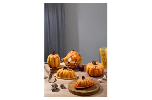 Масленка Decor de table Родная природа Тыковка 20,51х12,56х10,26 см, керамика