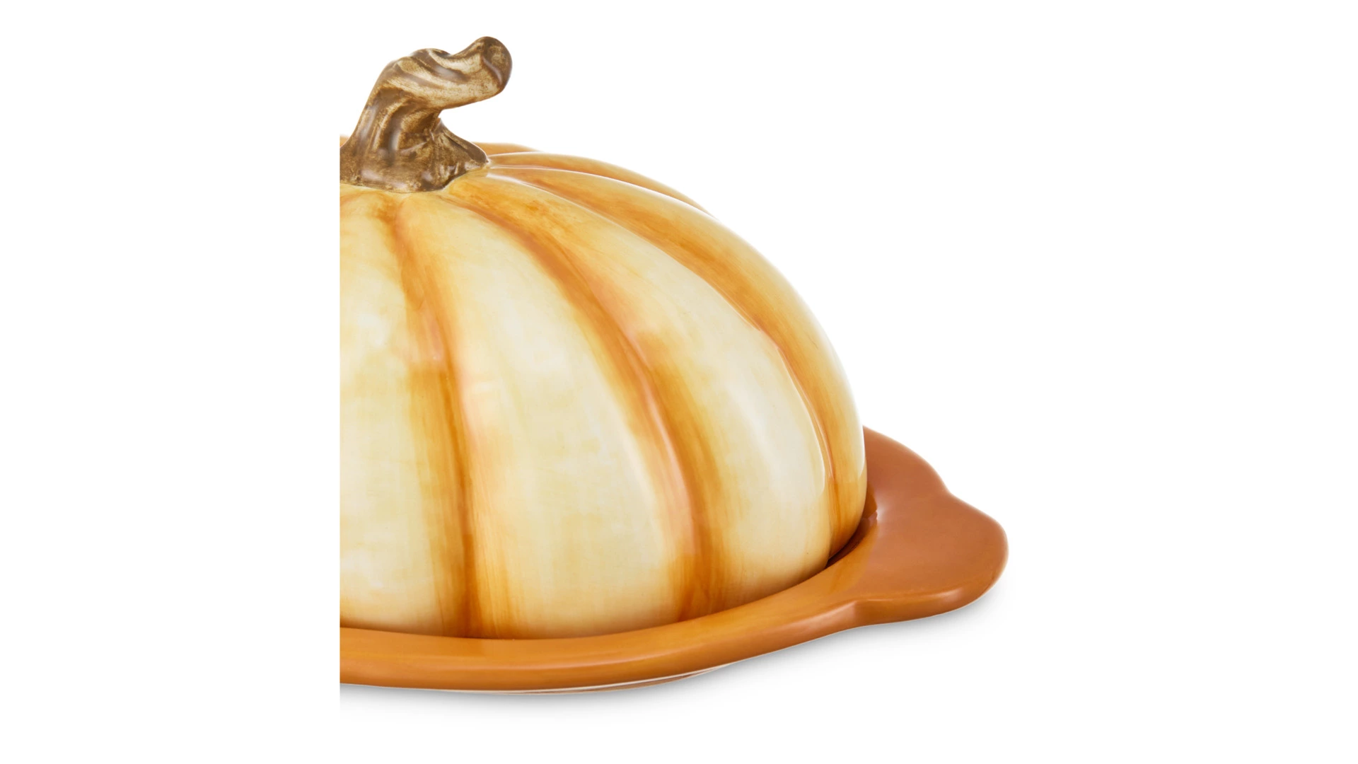 Масленка Decor de table Родная природа Тыковка 20,51х12,56х10,26 см, керамика