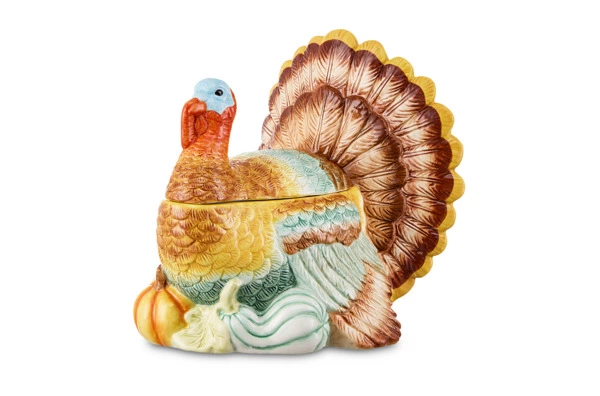 Банка с крышкой 3D Decor de table Родная природа Индюшка 23,85х23,85х25,64 см, керамика