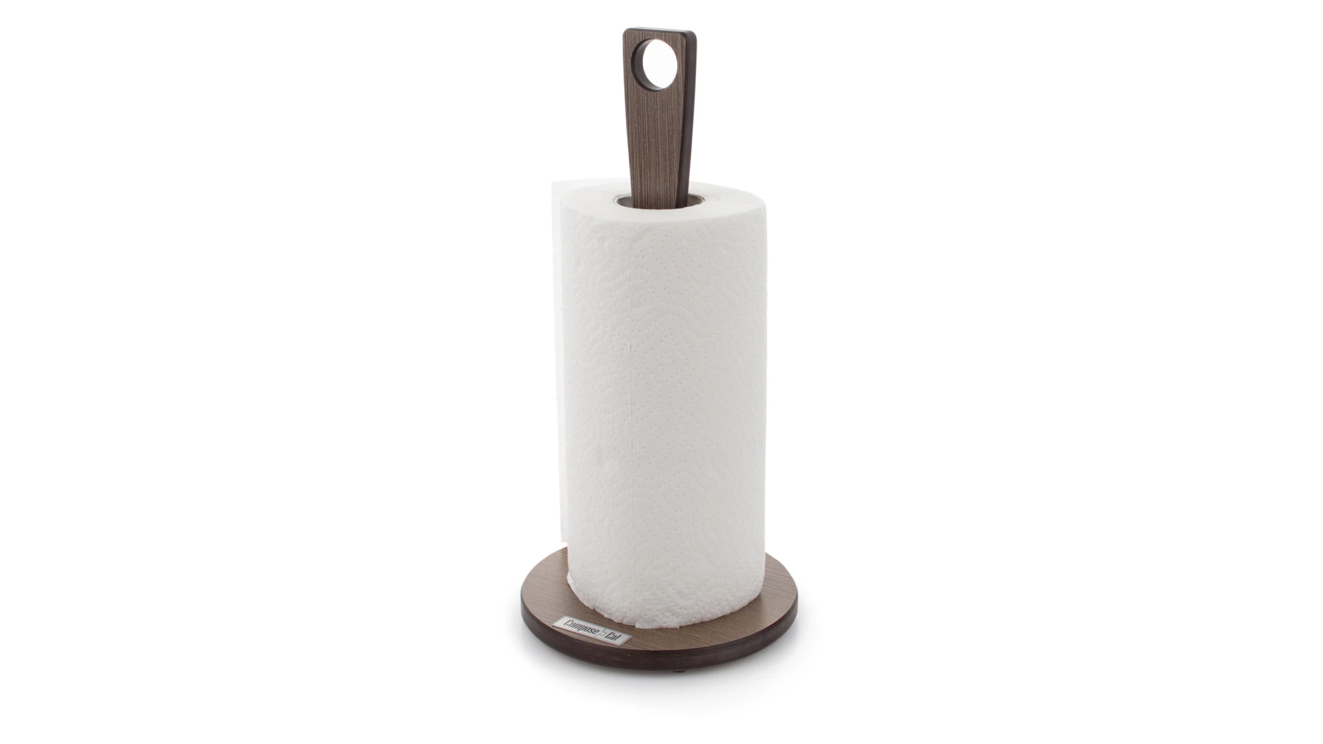 Держатель для бумажного полотенца ComposeEat Fashion 31х15 см, база 12 мм, композит, коричневый