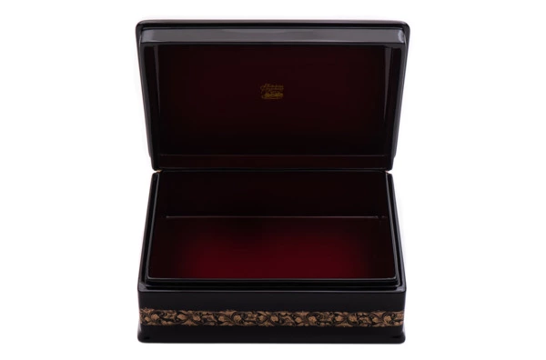 Шкатулка Федоскино Лунная ночь 18х14х5 см, папье-маше