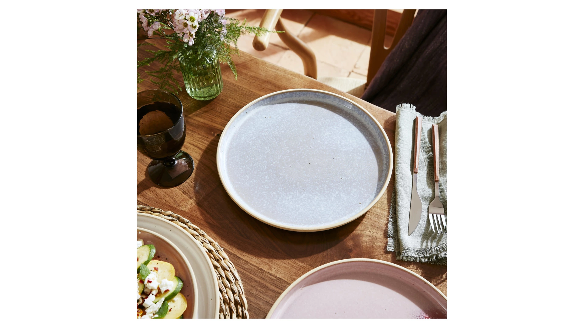 Тарелка обеденная Portmeirion Минералы Аквамарин 26 см, керамика