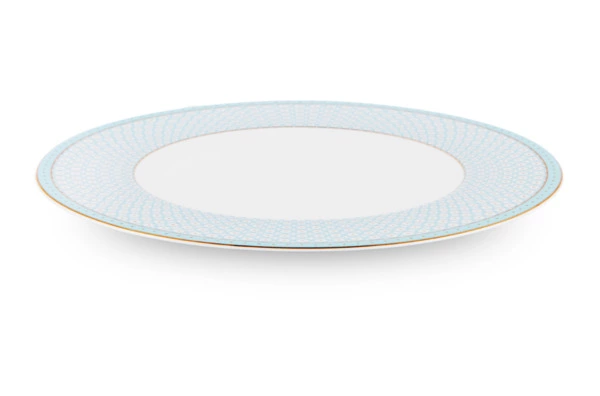 Тарелка обеденная Decor de table Бирюза 27 см, фарфор костяной