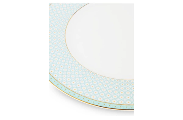 Тарелка обеденная Decor de table Бирюза 27 см, фарфор костяной