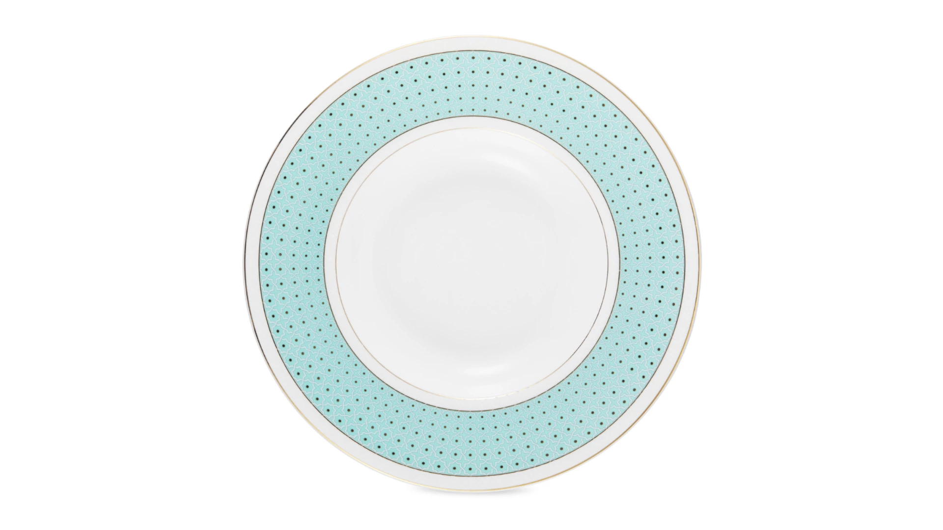 Тарелка суповая Decor de table Бирюза 24 см, фарфор костяной