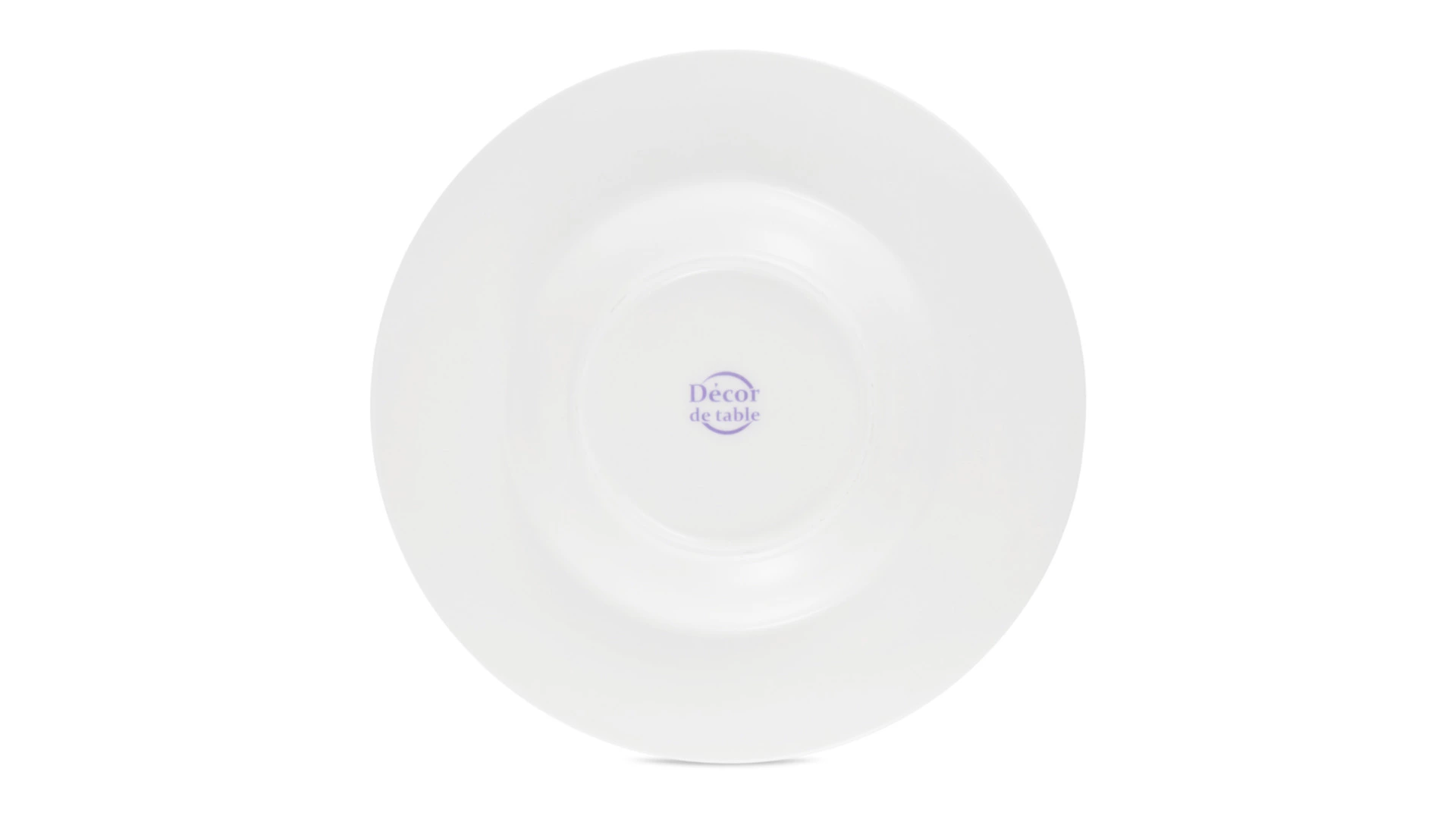 Тарелка суповая Decor de table Бирюза 24 см, фарфор костяной