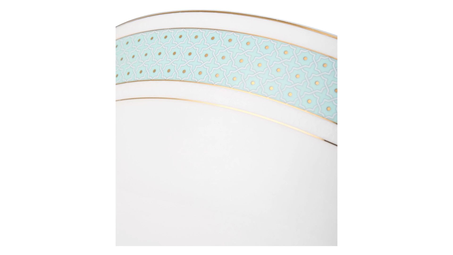 Салатник Decor de table Бирюза 23 см, 2 л, фарфор костяной