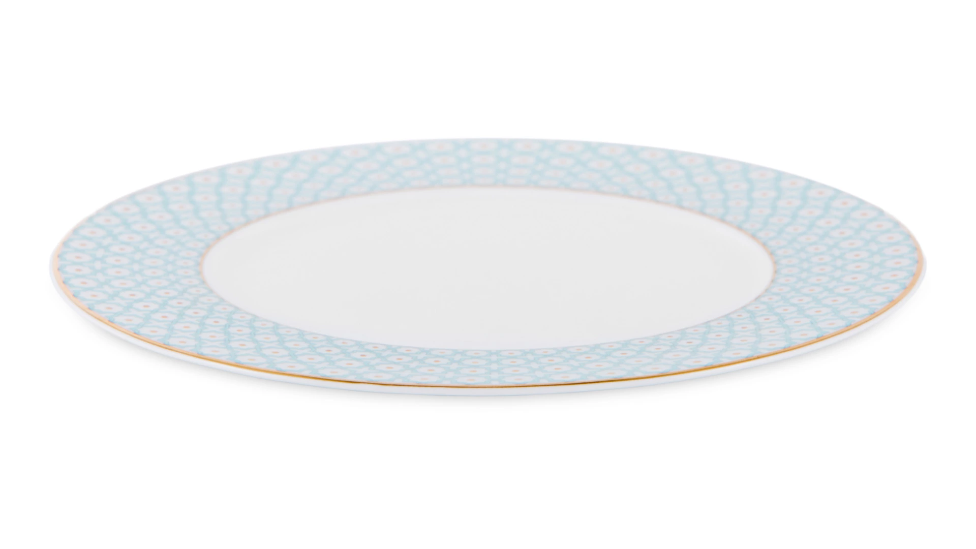 Тарелка десертная Decor de table Бирюза 16 см, фарфор костяной