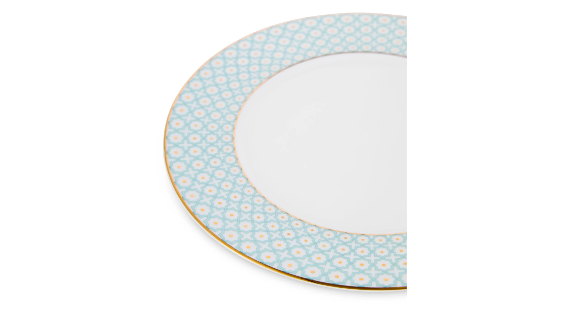 Тарелка десертная Decor de table Бирюза 16 см, фарфор костяной