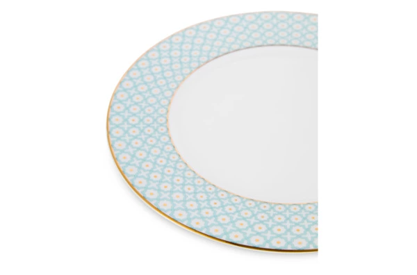 Тарелка десертная Decor de table Бирюза 16 см, фарфор костяной