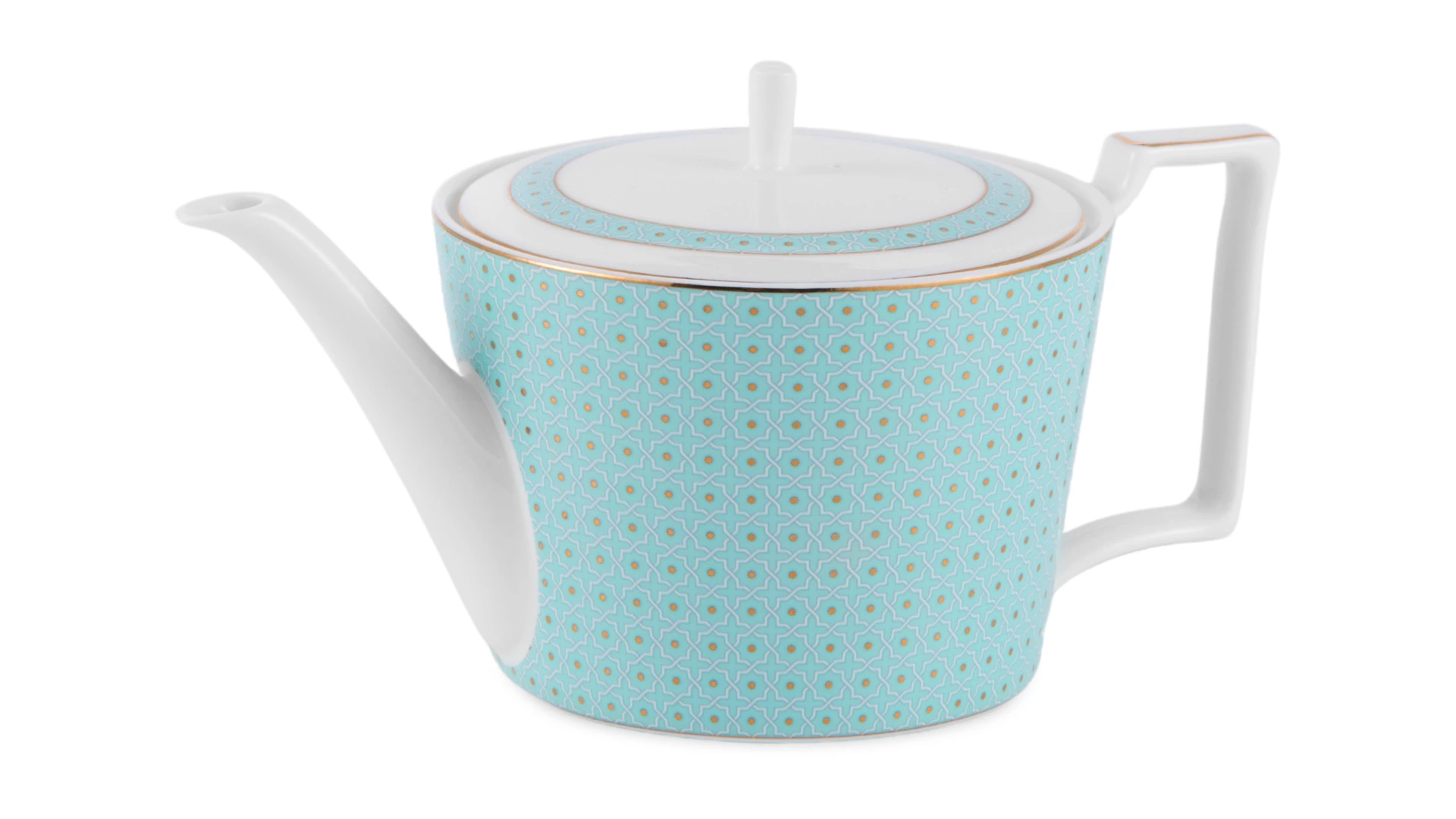 Чайник Decor de table Бирюза 900 мл, фарфор костяной