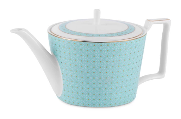 Чайник Decor de table Бирюза 900 мл, фарфор костяной