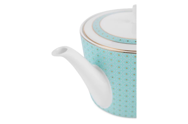 Чайник Decor de table Бирюза 900 мл, фарфор костяной