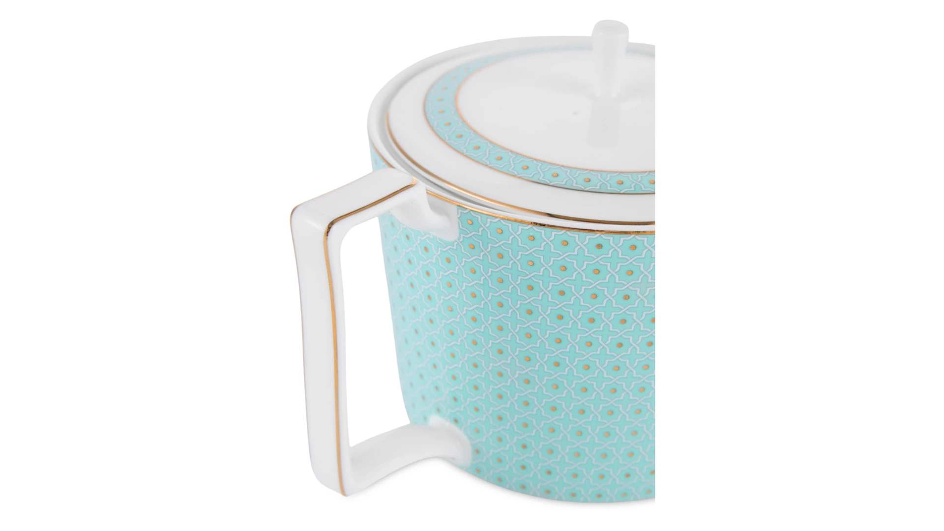 Чайник Decor de table Бирюза 900 мл, фарфор костяной