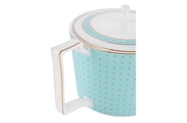Чайник Decor de table Бирюза 900 мл, фарфор костяной