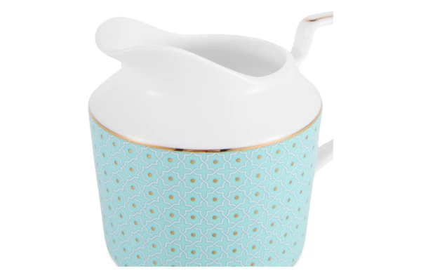 Молочник Decor de table Бирюза 280 мл, фарфор костяной