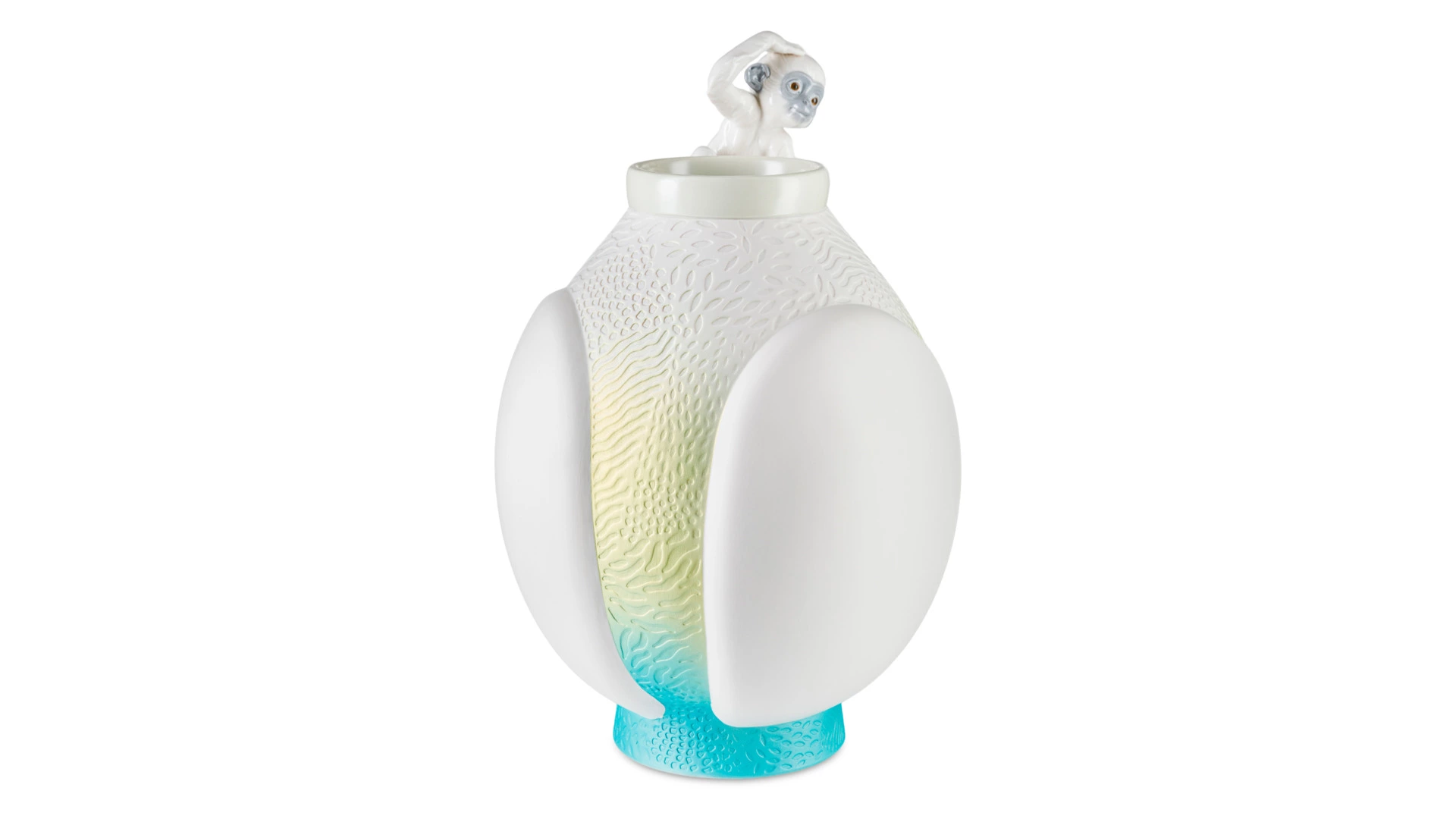 Ваза Lladro Обезьянка 26х42 см, фарфор