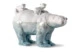 Фигурка Lladro Медведица с медвежатами под водой 39х19х25 см, фарфор