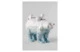 Фигурка Lladro Медведица с медвежатами под водой 39х19х25 см, фарфор