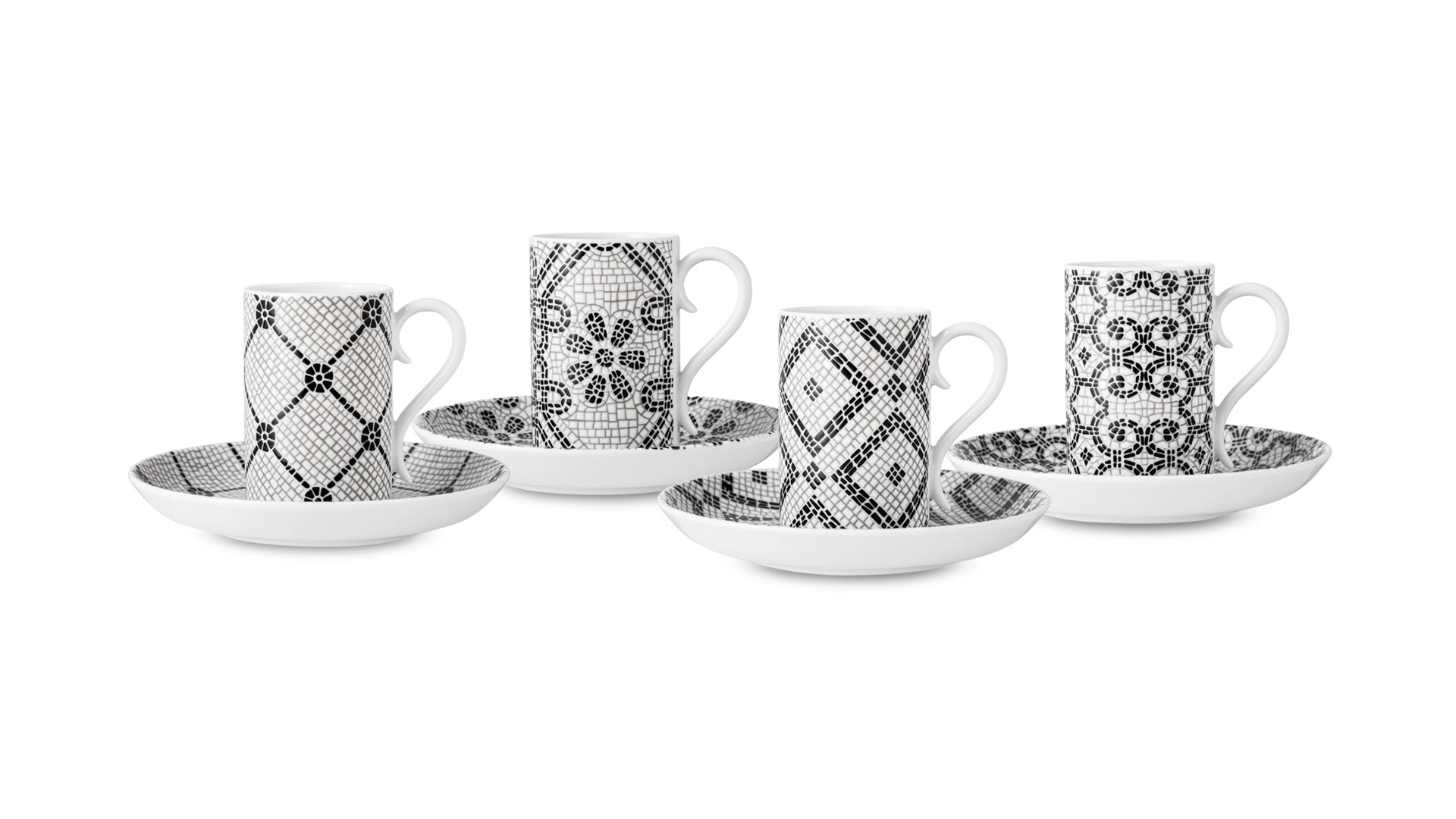 Набор чашек кофейных с блюдцами Vista Alegre Калсада 100 мл, 4 шт, фарфор