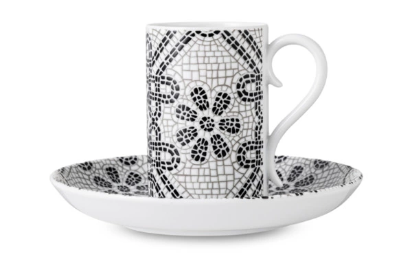 Набор чашек кофейных с блюдцами Vista Alegre Калсада 100 мл, 4 шт, фарфор