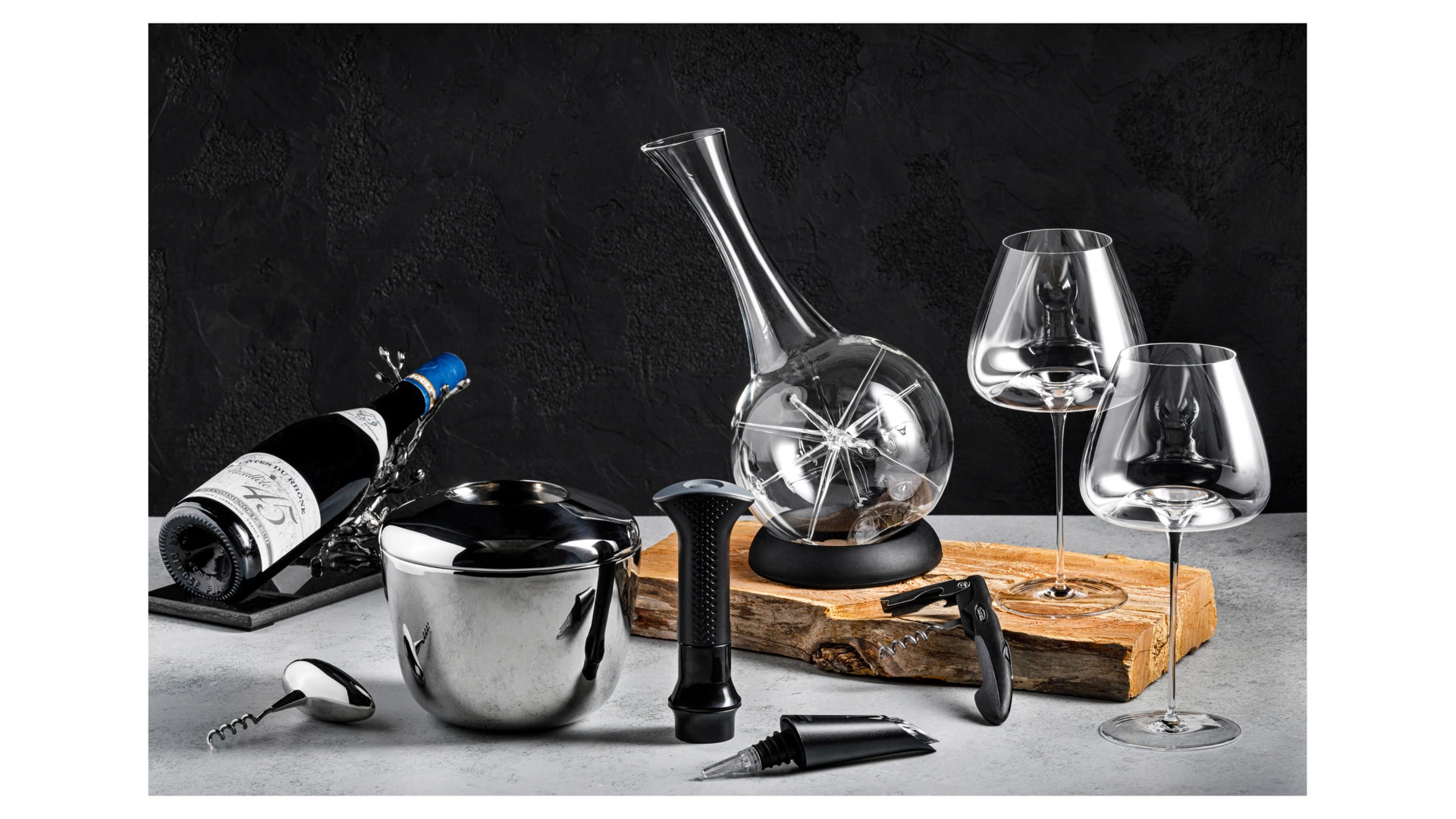 Декантер на подставке Zieher Star 1,8 л, Н34см, стекло, ручная работа