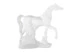 Фигурка Decor de Table Pate de Verre Cristal Лошадь 20 см, хрустальное тесто, белая, п/к