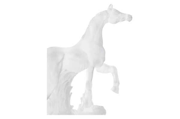 Фигурка Decor de Table Pate de Verre Cristal Лошадь 20 см, хрустальное тесто, белая, п/к