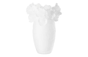 Ваза настольная Decor de table Анемон 20 см, хрустальное тесто, белая, п/к