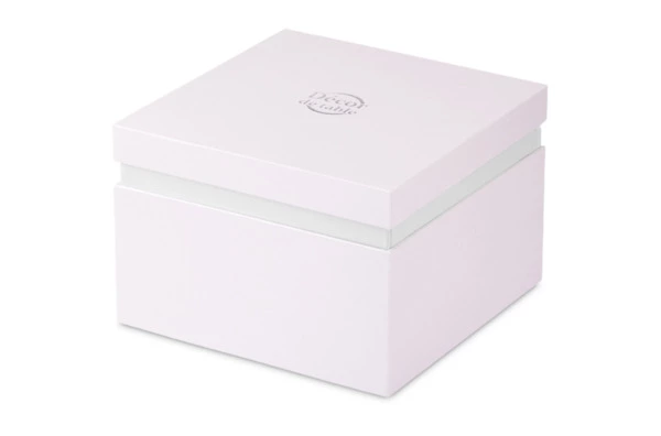 Конфетница Decor de table Анемон 17 см, хрустальное тесто, белая, п/к