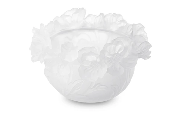 Конфетница Decor de table Анемон 17 см, хрустальное тесто, белая, п/к