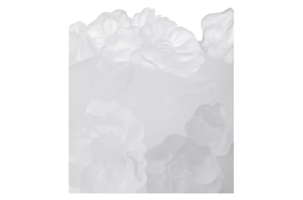 Конфетница Decor de table Анемон 17 см, хрустальное тесто, белая, п/к