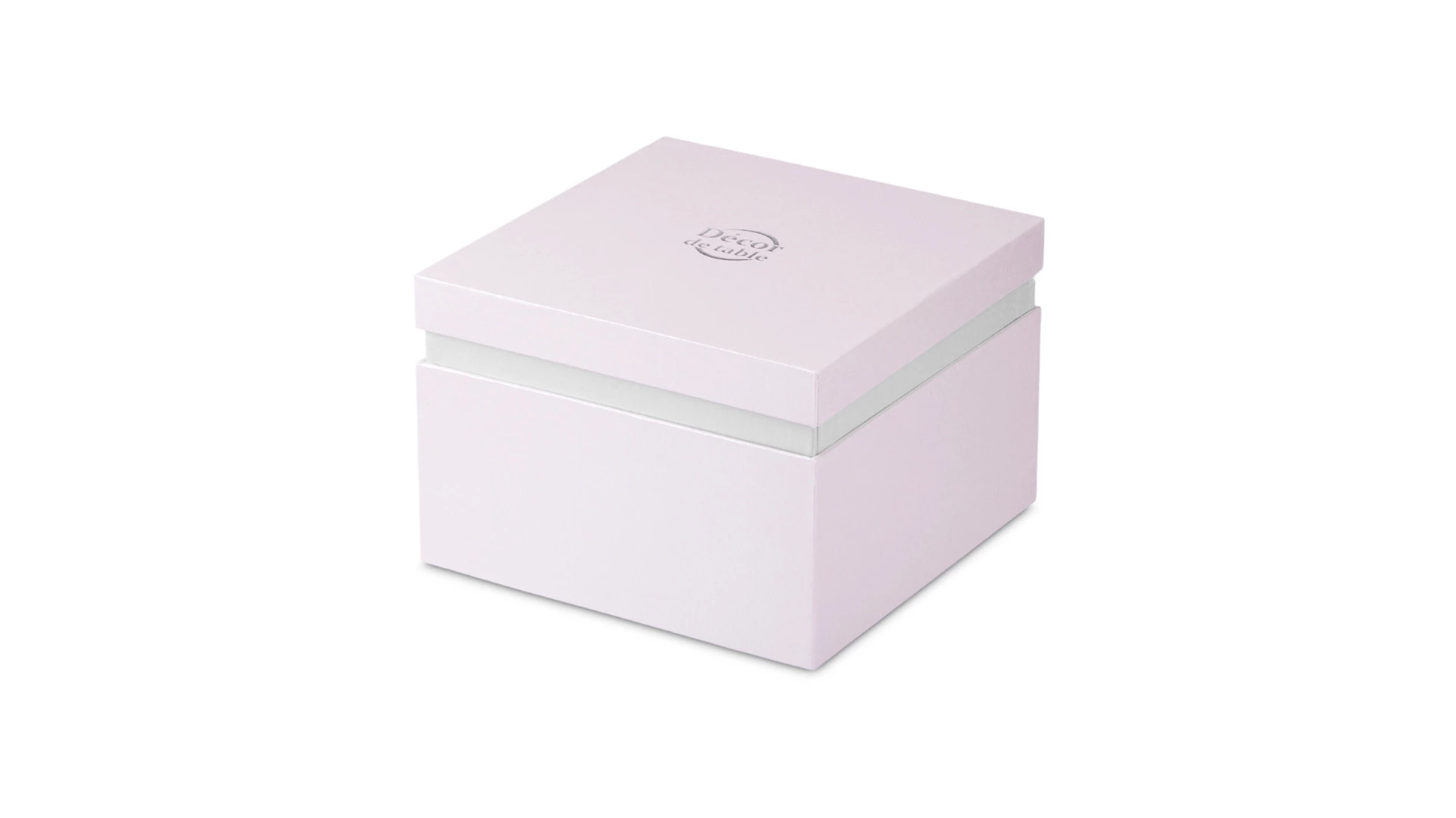 Конфетница с крышкой Decor de table Орхидея 28 см, хрусталь, фиолетовая, п/к