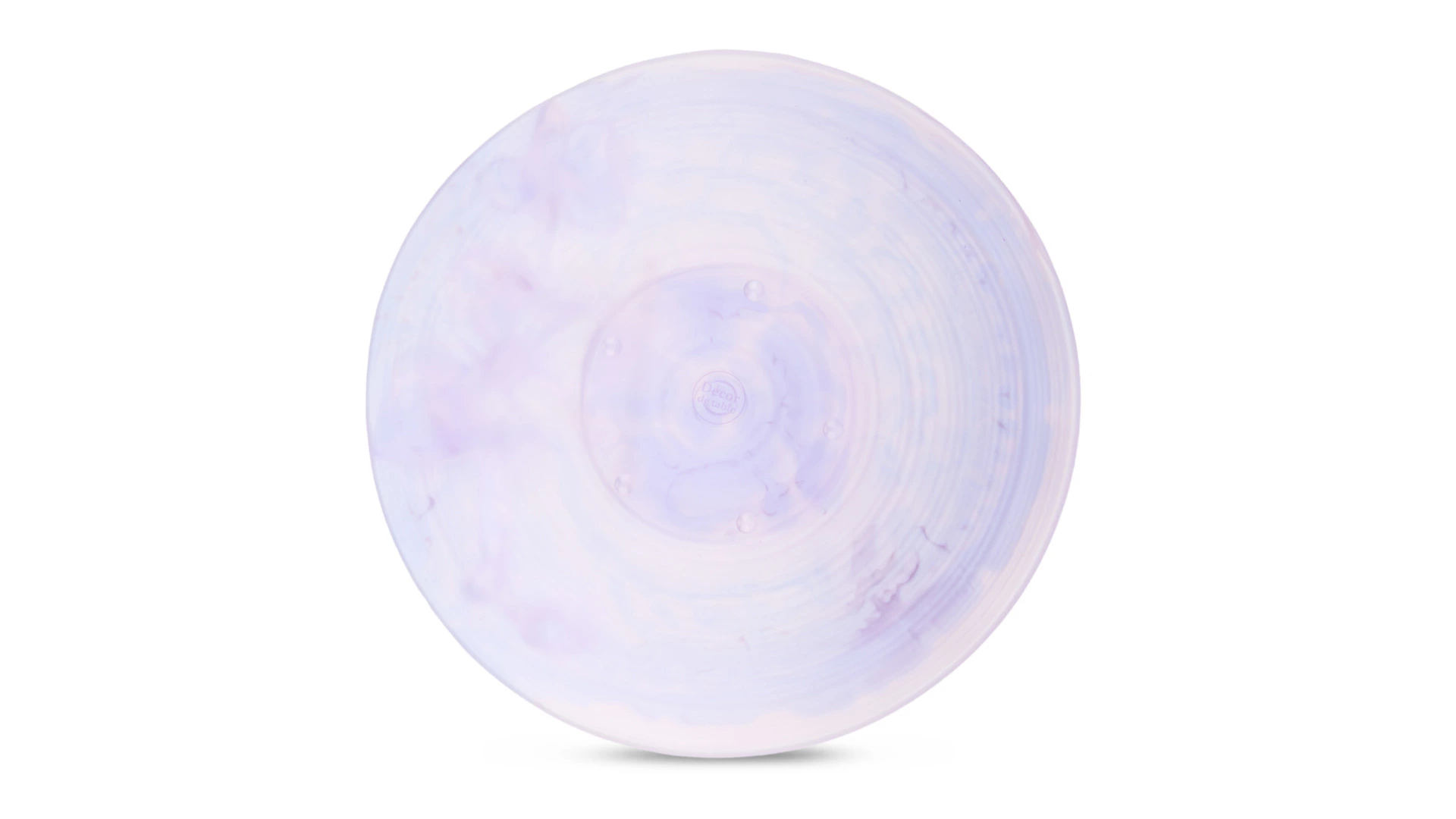 Блюдо Decor de Table Pate de Verre Cristal Орхидея 18 см, хрустальное тесто, фиолетовое, п/к