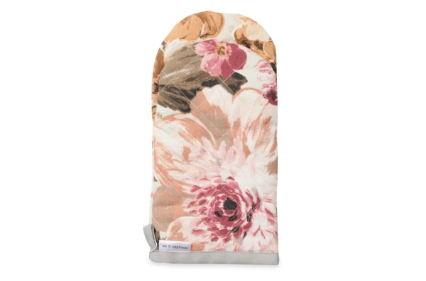 Варежка-прихватка Не в сервант Крупный Цветок, хлопок, разноцветный