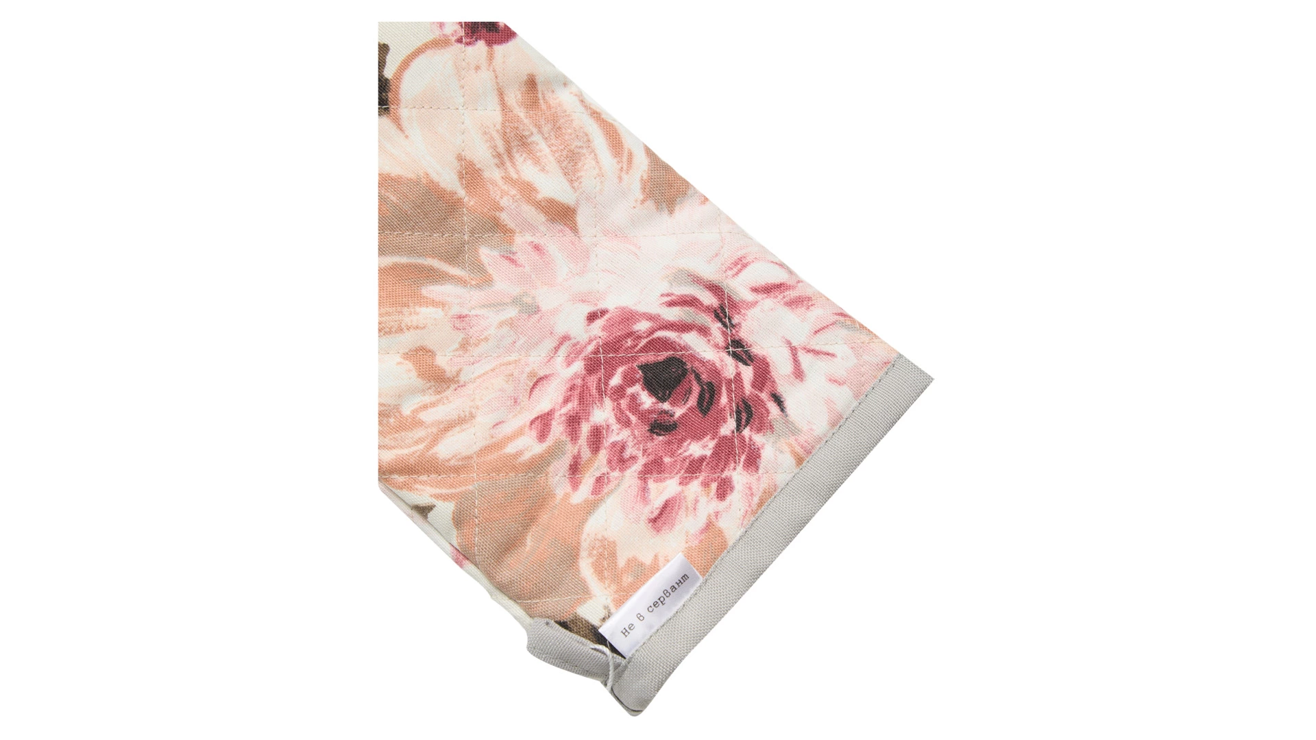 Варежка-прихватка Не в сервант Крупный Цветок, хлопок, разноцветный