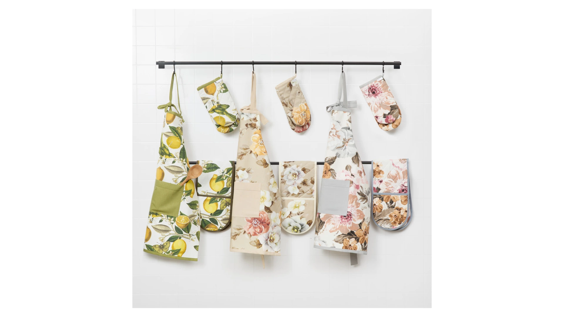 Варежка-прихватка Не в сервант Летний сад, хлопок, разноцветный