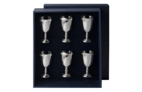 Набор рюмок в футляре АргентА Classic Император 213,57 г, 6 шт, серебро 925