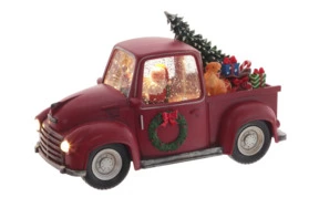 Сувенир светящийся Remeco Машина с вьюгой 28х12х18 см, красный, полимер