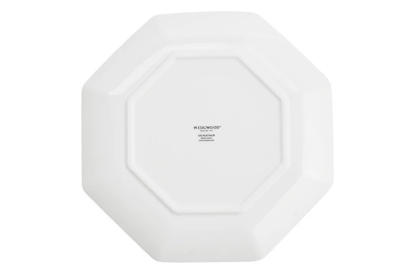 Тарелка закусочная Wedgwood Джио Платинум 23 см, фарфор костяной
