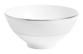 Салатник порционный Wedgwood Джио Платинум 11 см, фарфор костяной