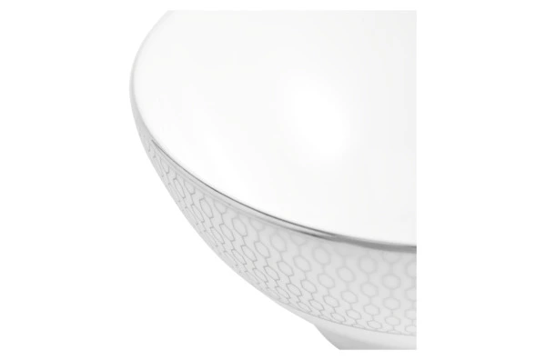 Салатник порционный Wedgwood Джио Платинум 11 см, фарфор костяной