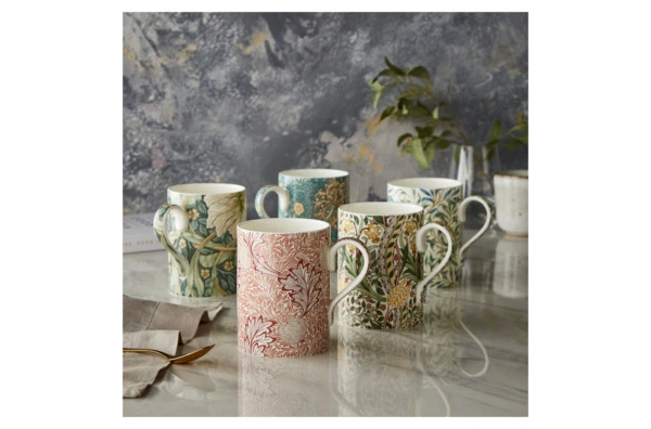 Кружка Spode Моррис и Ко Яблочное безумие 340 мл, фарфор костяной