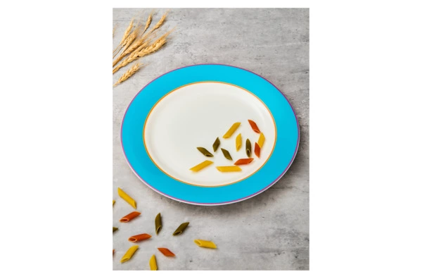 Тарелка обеденная Spode Кит Кемп Калипсо 29 см, фарфор костяной, бирюзовый