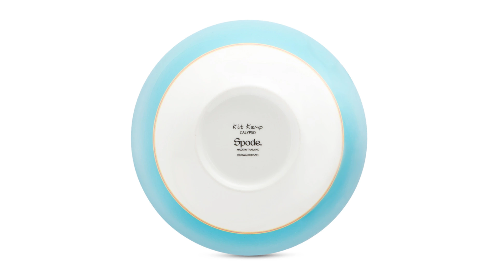 Салатник порционный Spode Кит Кемп Калипсо 15 см, фарфор костяной, бирюзовый