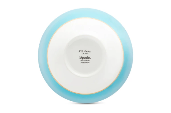 Салатник порционный Spode Кит Кемп Калипсо 15 см, фарфор костяной, бирюзовый