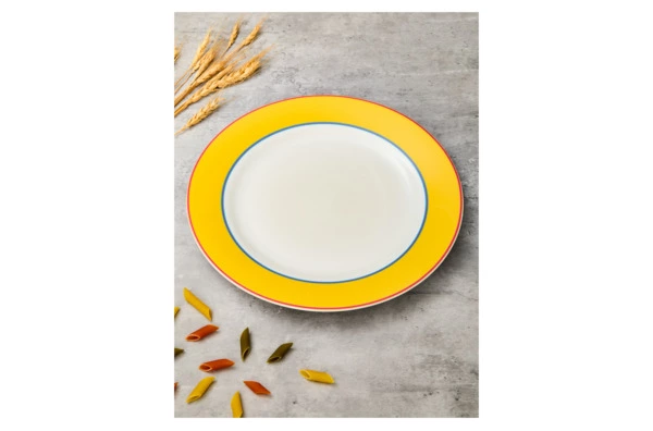 Тарелка обеденная Spode Кит Кемп Калипсо 29 см, фарфор костяной, желтый