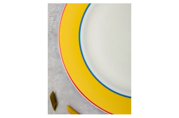 Тарелка обеденная Spode Кит Кемп Калипсо 29 см, фарфор костяной, желтый
